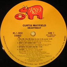 Load image into Gallery viewer, Curtis Mayfield : Heartbeat (LP, Album, 56)