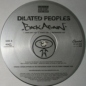 Dilated Peoples : Back Again (12", Promo)