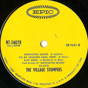 The Village Stompers : Washington Square (7", Jukebox)