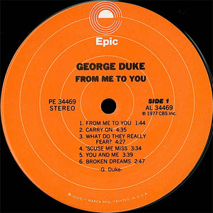 George Duke : From Me To You (LP, Album)