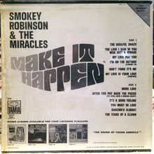 Load image into Gallery viewer, Smokey Robinson &amp; The Miracles : Make It Happen (LP, Album, Mono, RE)