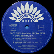 Load image into Gallery viewer, Zoot Sims : Featuring Buddy Rich (LP, Album, RE)