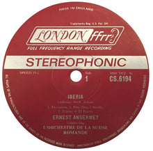 Load image into Gallery viewer, Ernest Ansermet, L'Orchestre De La Suisse Romande, Isaac Albéniz, Joaquín Turina : Iberia / Danzas Fantasticas (LP)