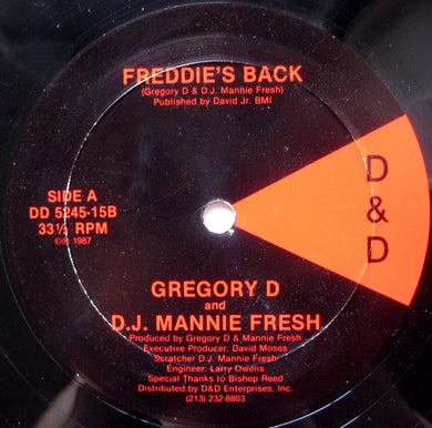 Gregory D and Mannie Fresh : Freddie's Back / One Monday Morning (12