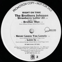 Load image into Gallery viewer, The Brothers Johnson* : Right On Time (LP, Album, Promo)