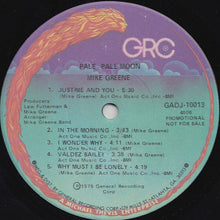 Load image into Gallery viewer, Mike Greene (3) : Pale, Pale Moon (LP, Album, Promo)