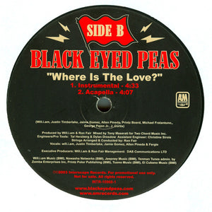 THE BLACK EYED PEAS　WHERE IS THE LOVE ? Amazon.com: Where Is the Love: CDs & Vinyl