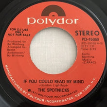 Load image into Gallery viewer, The Spotnicks : If You Could Read My Mind (7&quot;, Promo)