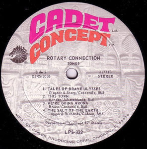 Rotary Connection : Songs (LP, Album)