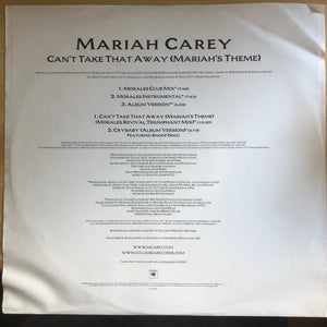 Mariah Carey : Can't Take That Away (Mariah's Theme) (12")