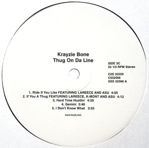 Krayzie Bone : Thug On Da Line (2xLP, Album, Cle)