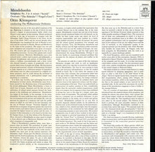 Load image into Gallery viewer, Felix Mendelssohn-Bartholdy, Otto Klemperer, Philharmonia Orchestra : Symphony No. 3 "Scotch" / Hebrides Overture (LP, Mono)