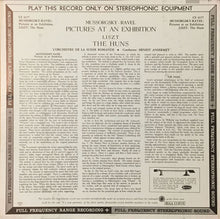 Load image into Gallery viewer, Modest Mussorgsky - Maurice Ravel, Franz Liszt, L'Orchestre De La Suisse Romande, Ernest Ansermet : Pictures At An Exhibition · The Huns (LP)