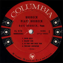 Load image into Gallery viewer, Dave Brubeck : Brubeck Plays Brubeck (LP, Album, Mono)