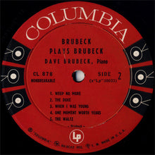 Load image into Gallery viewer, Dave Brubeck : Brubeck Plays Brubeck (LP, Album, Mono)