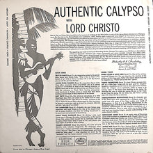 Load image into Gallery viewer, Lord Christo : Authentic Calypso With Lord Christo (LP, Mono)