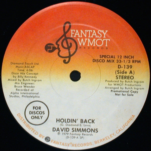 David Simmons (2) : Holdin' Back (12