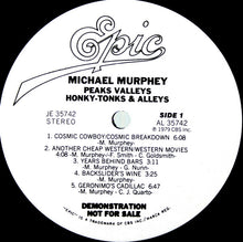 Load image into Gallery viewer, Michael Martin Murphey : Peaks Valleys Honky-Tonks &amp; Alleys (LP, Album, Promo)