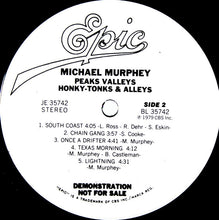 Load image into Gallery viewer, Michael Martin Murphey : Peaks Valleys Honky-Tonks &amp; Alleys (LP, Album, Promo)