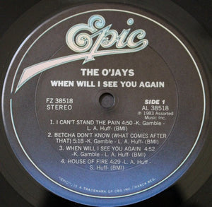 The O'Jays : When Will I See You Again (LP, Album)