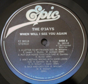 The O'Jays : When Will I See You Again (LP, Album)