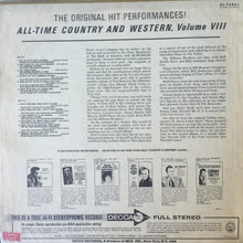 Load image into Gallery viewer, Various : All-Time Country And Western Volume VIII (LP, Comp)