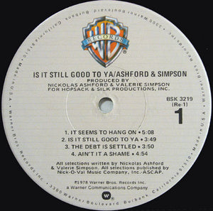 Ashford & Simpson : Is It Still Good To Ya (LP, Album, Win)