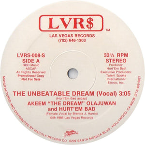 Akeem The Dream & Hurt'Em Bad* : The Unbeatable Dream (12", Promo)