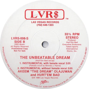 Akeem The Dream & Hurt'Em Bad* : The Unbeatable Dream (12", Promo)