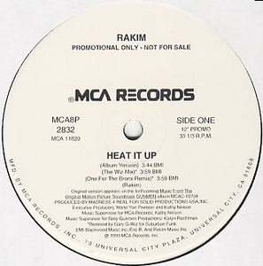 Rakim : Heat It Up (12", Promo)