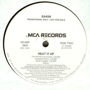 Rakim : Heat It Up (12", Promo)