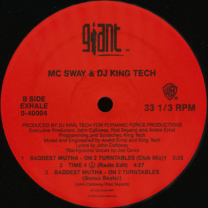 MC Sway & DJ King Tech* - Follow 4 Now / Time 4 Peace (12