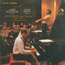 Load image into Gallery viewer, Aram Khatchaturian, Ernest Bloch - Lorin Hollander | André Previn, The Royal Philharmonic Orchestra : Piano Concerto / Scherzo Fantasque (LP, Album, RE)