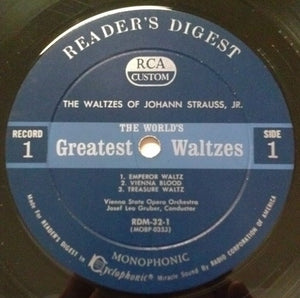 The Vienna State Opera Orchestra* : The World's Greatest Waltzes (3xLP, Album, Mono + Box)