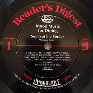 Various : Mood Music For Dining (10xLP, Comp, Box)