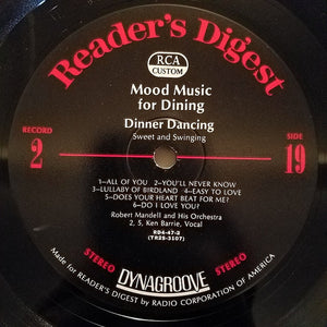 Various : Mood Music For Dining (10xLP, Comp, Box)