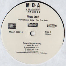 Load image into Gallery viewer, Mos Def : Brown Sugar (Fine) (12&quot;, Promo)