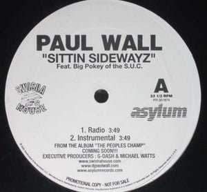 Paul Wall : Sittin Sidewayz (12", Promo)