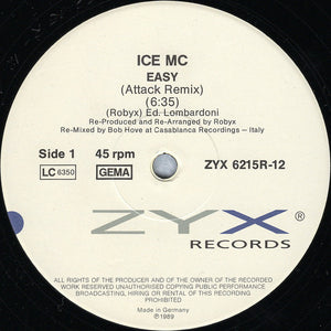 ICE Mc : Easy (Attack Remix) (12")