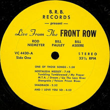 Load image into Gallery viewer, Front Row Trio : Live From The Front Row (LP)