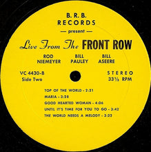 Load image into Gallery viewer, Front Row Trio : Live From The Front Row (LP)