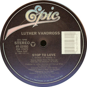 Luther Vandross : Stop To Love (12")