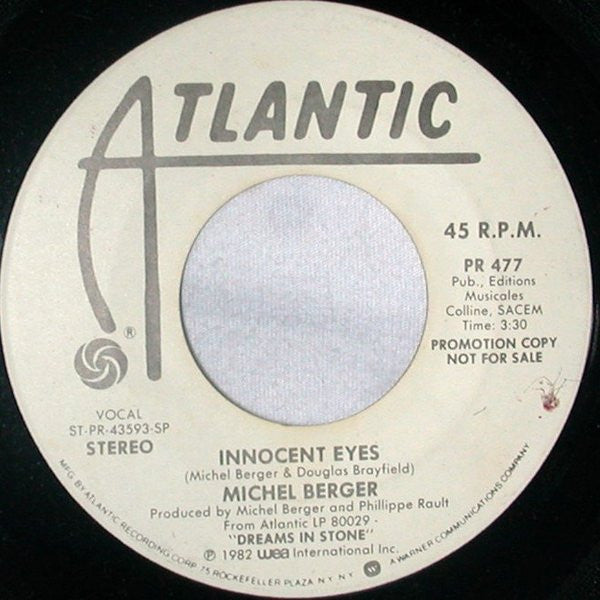 Michel Berger : Innocent Eyes (7