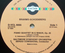 Load image into Gallery viewer, Brahms* – Schoenberg* - Baltimore Symphony Orchestra, Sergiu Comissiona : Piano Quartet In G Minor, Op. 25 (LP)