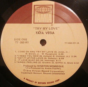 Tata Vega : Try My Love (LP, Album)