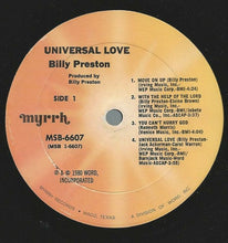 Load image into Gallery viewer, Billy Preston : Universal Love (LP, Album)