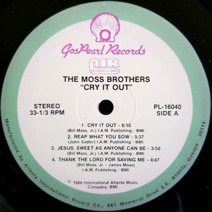 The Moss Brothers : Cry It Out (LP)