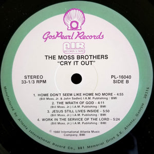 The Moss Brothers : Cry It Out (LP)