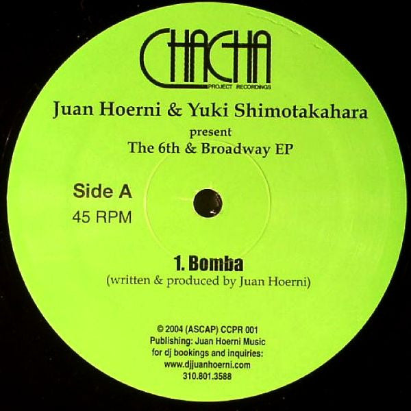 Juan Hoerni & Yuki Shimotakahara : The 6th & Broadway EP (12