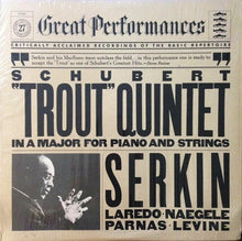 Load image into Gallery viewer, Franz Schubert, Rudolf Serkin : Quintet In A Major For Piano And Strings, Op.114 ("Trout") (LP, RE)